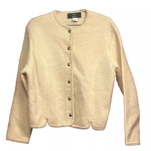 Orvis Women’s Wool Sweater – Size 10 – Long Sleeve Button-Up – Vintage